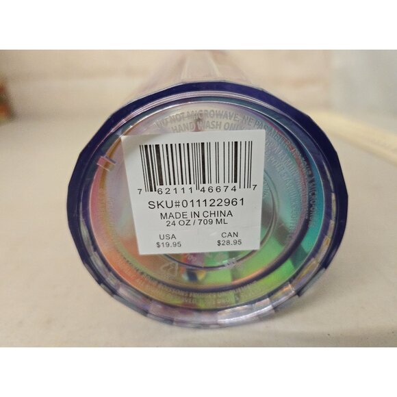 Starbucks 2021 Rainbow Pride Cold Cup Tumbler Prism Dome Lid W Stripe Straw 24oz - Picture 5 of 6